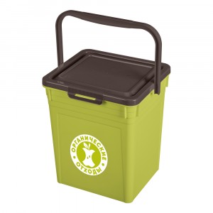 Контейнер для мусора 8л (беж.мрамор)