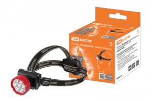 Фонарь аккум. 7 диодов LY825-A средний с прямой зарядкой желтый Smartbuy