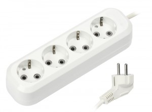 Удлинитель ПВС 3*1 , 4роз 2м 16А SmartBuy