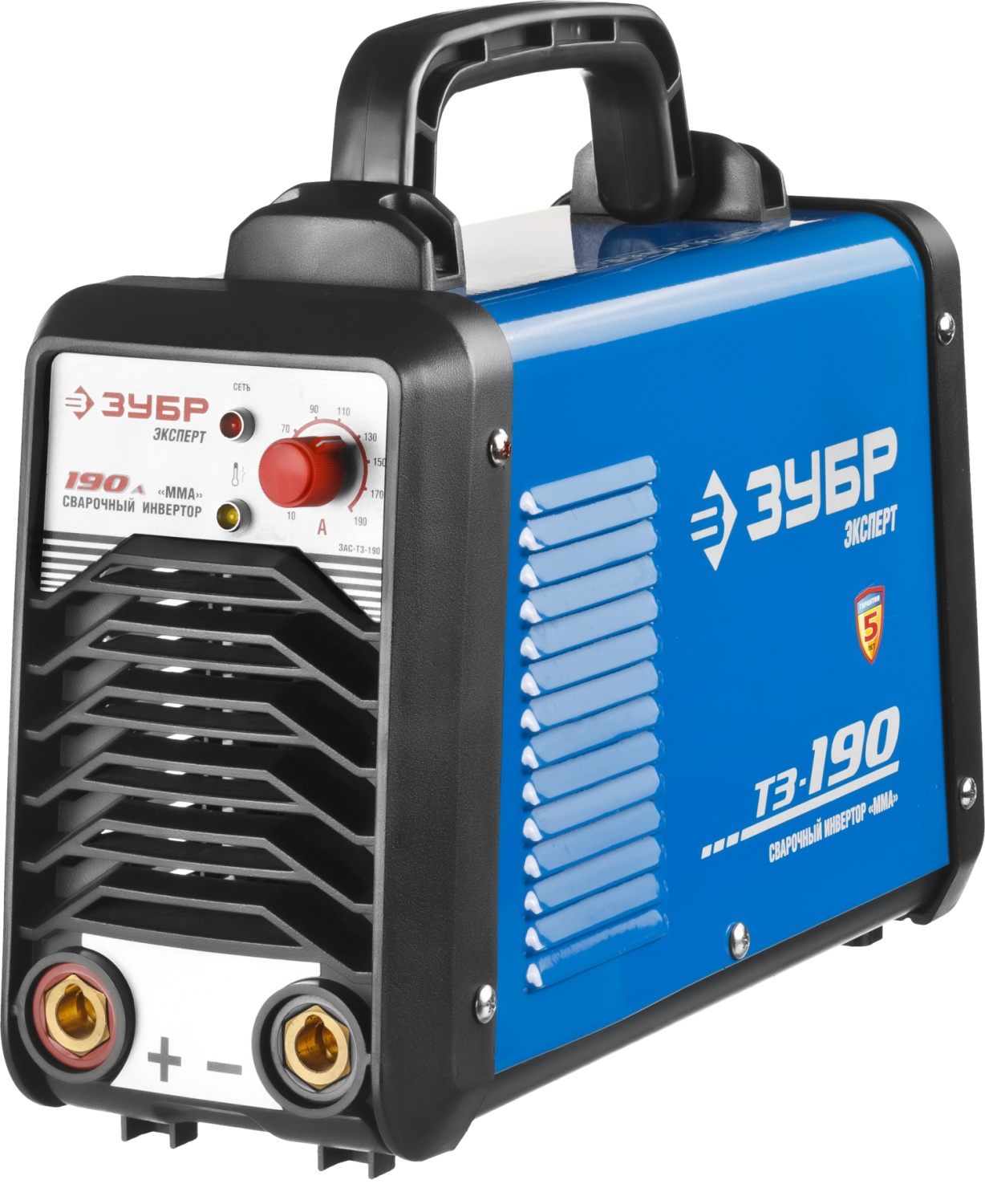 Инвертор свароч, ЗУБР Проф. Форсаж дуги, горяч. старт, антиприлип 190А, ПВ-60% ЗАС-Т3-190