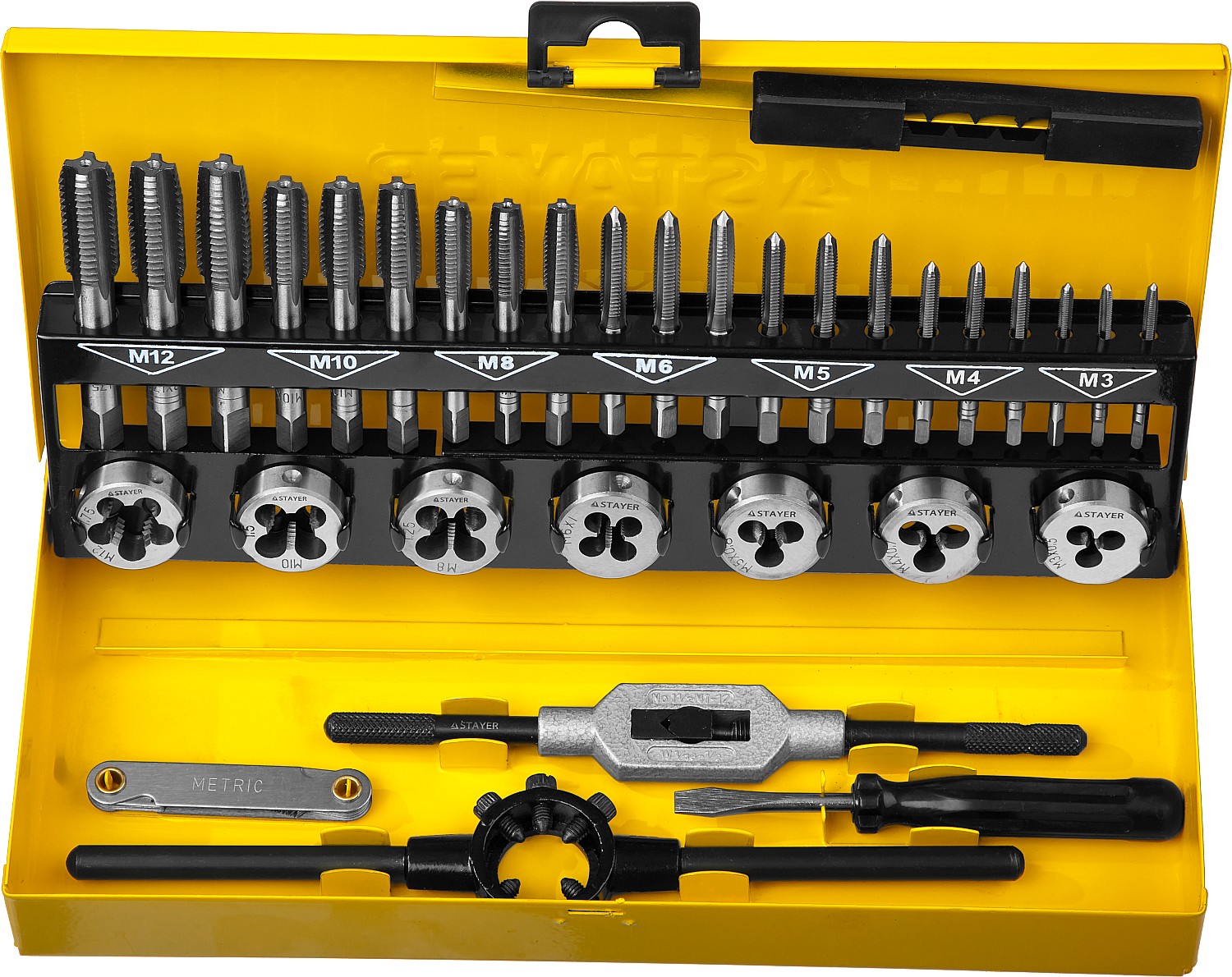 STAYER Maxcut 12 шт, набор кольцевых коронок по дереву 19-127мм