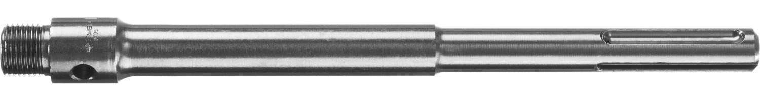 Державка ЗУБР для бур коронки с хвостовиком SDS MAX, конусное крепление центрир сверла, L 300мм, М22