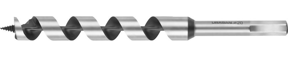 URAGAN 20*235/160мм, сверло левиса по дереву, шестигранный хвостовик