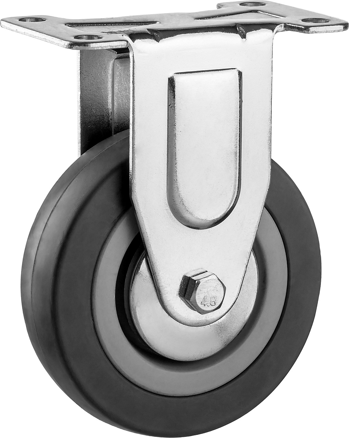 Колесо поворотное резина /полипропилен d=100мм,г/п 65кг ЗУБР 30956-100-F