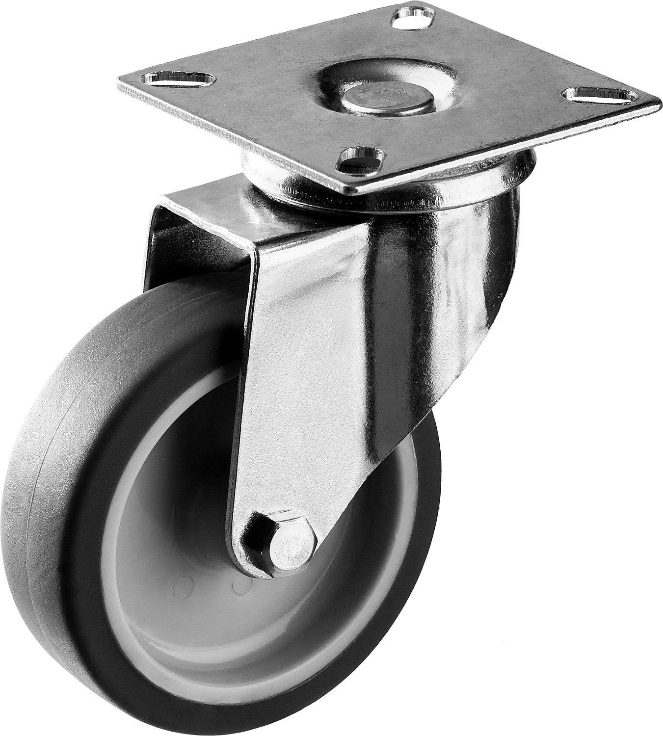 Колесо поворотное75мм г/п60кг Зубр