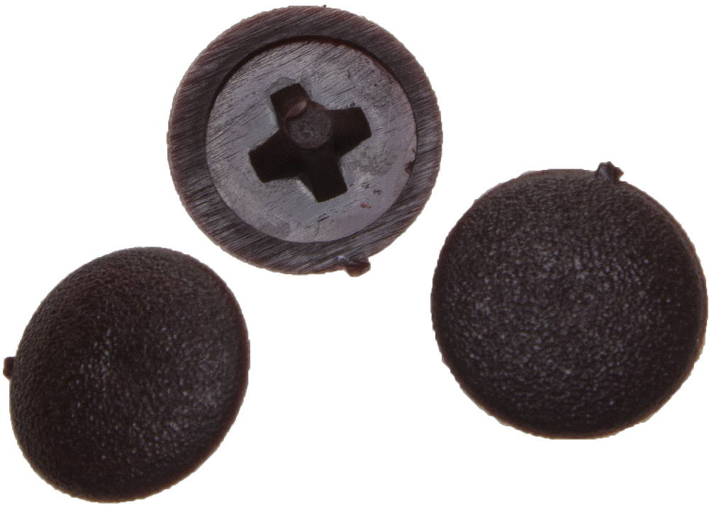 Заглушка декоративная под шуруп, красное дерево шлиц №2, 40шт ЗУБР