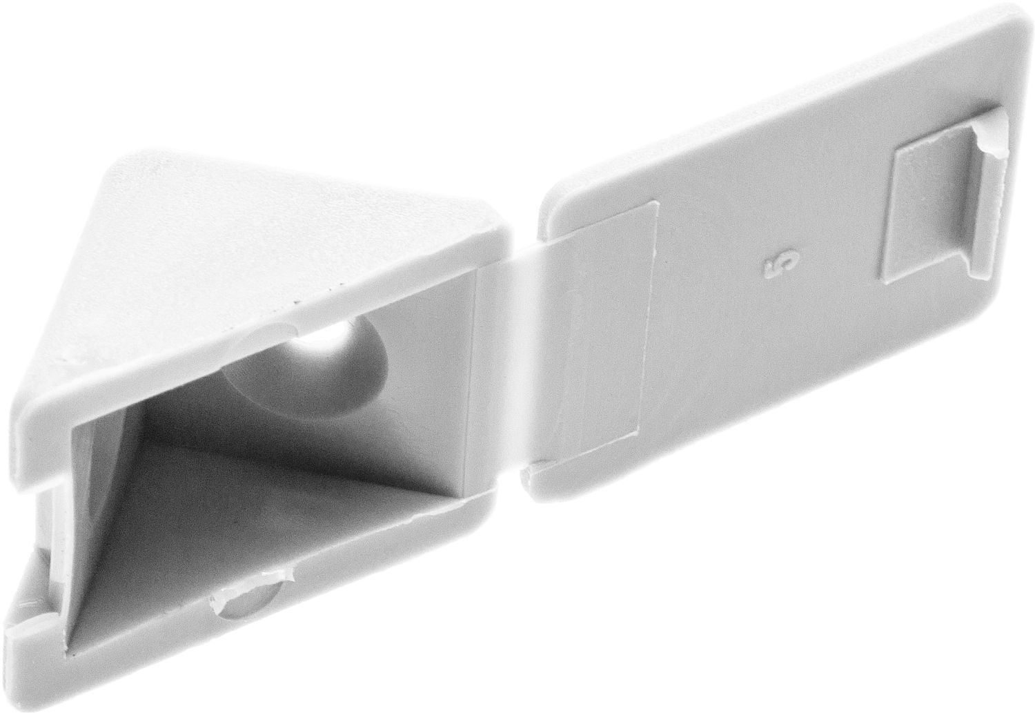 Уголок мебельный с шурупом, цвет белый 4,0*15мм, 4шт, ЗУБР