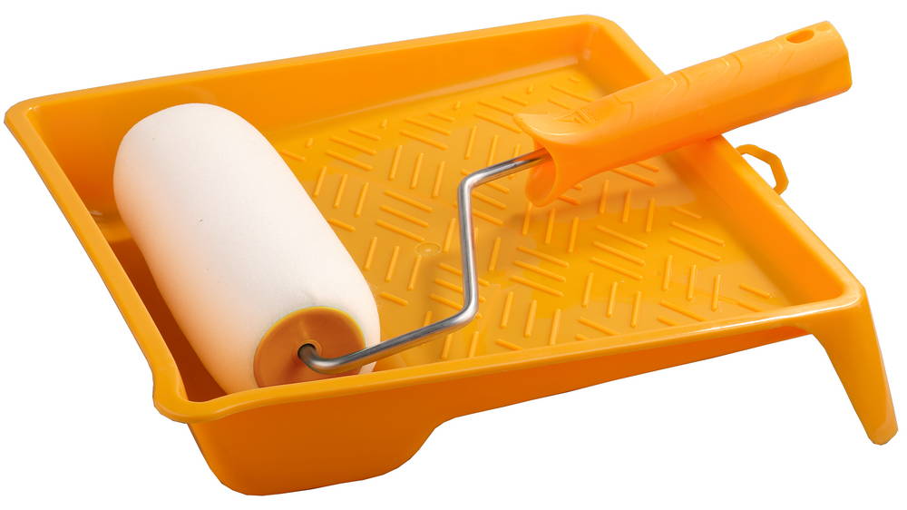 Набор STAYER Валик "поролон"2 с ванночкой, 240мм 2-05438-24