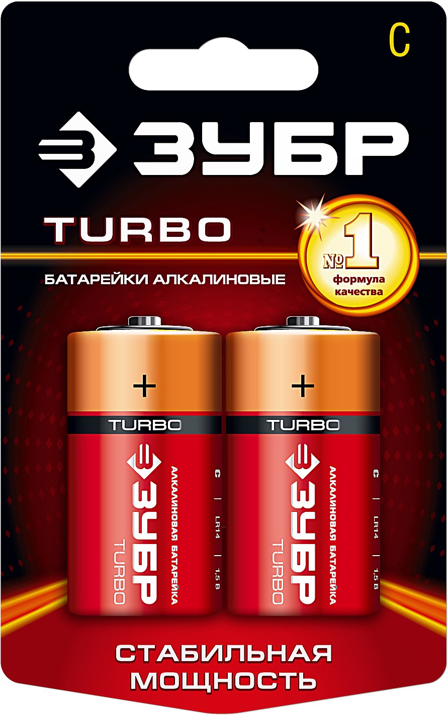 Щелочная батарейка  Turbo C ЗУБР