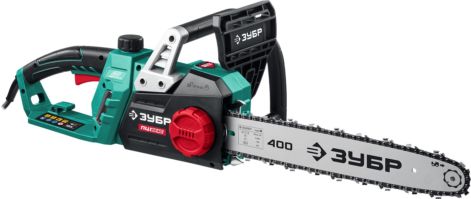 Пила цепная электрическая ЗУБР 2200Вт шина 40см