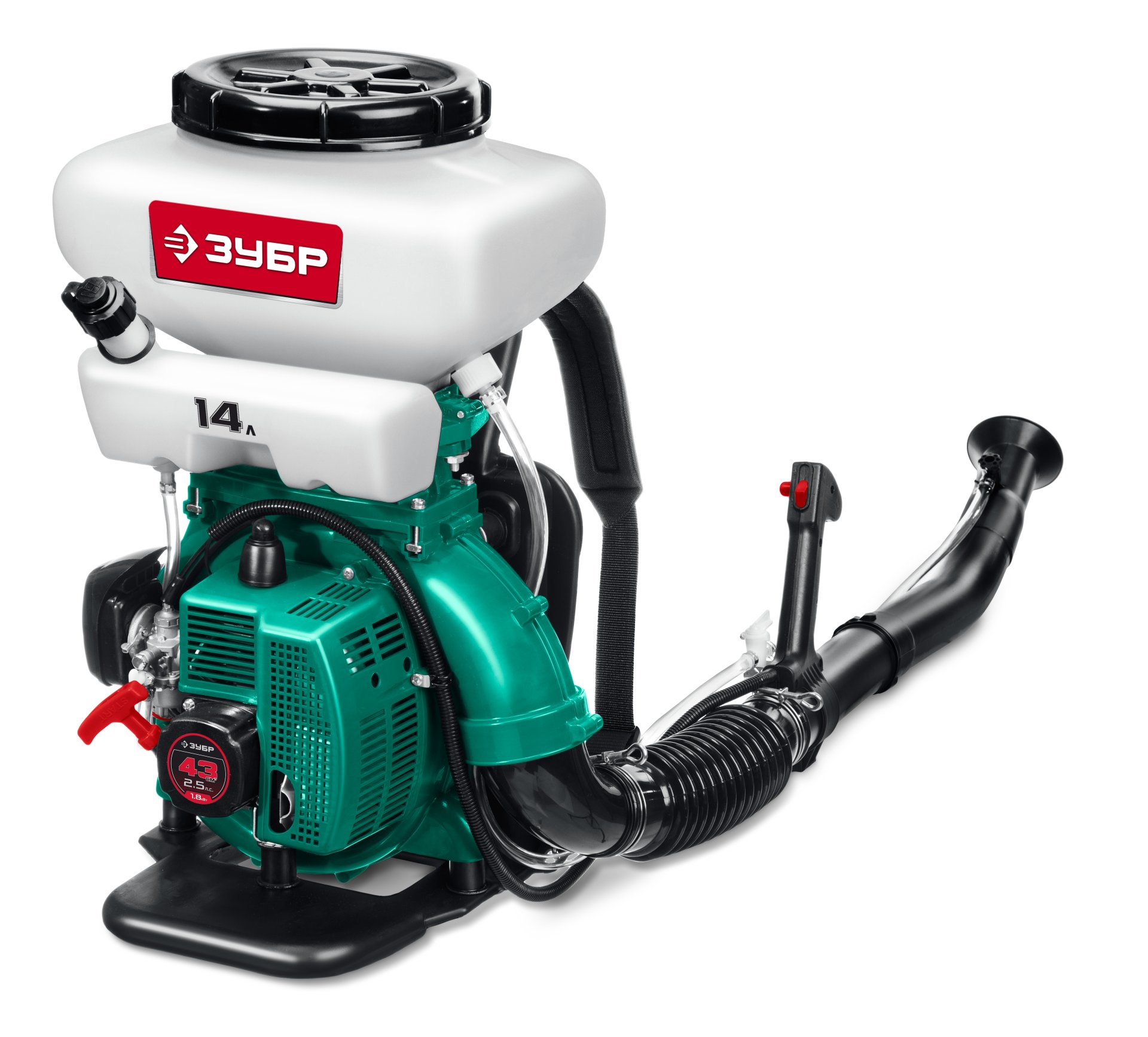 Опрыскиватель бензиновый ЗУБР 14л, 2.5.л.с