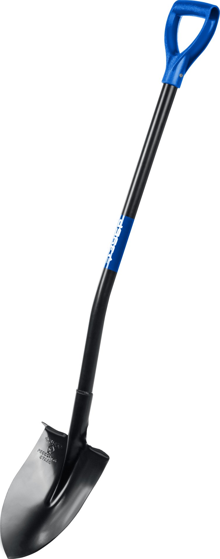 Зубр Профи-7 штыковая лопата , стальной изог. черенок с ручкой