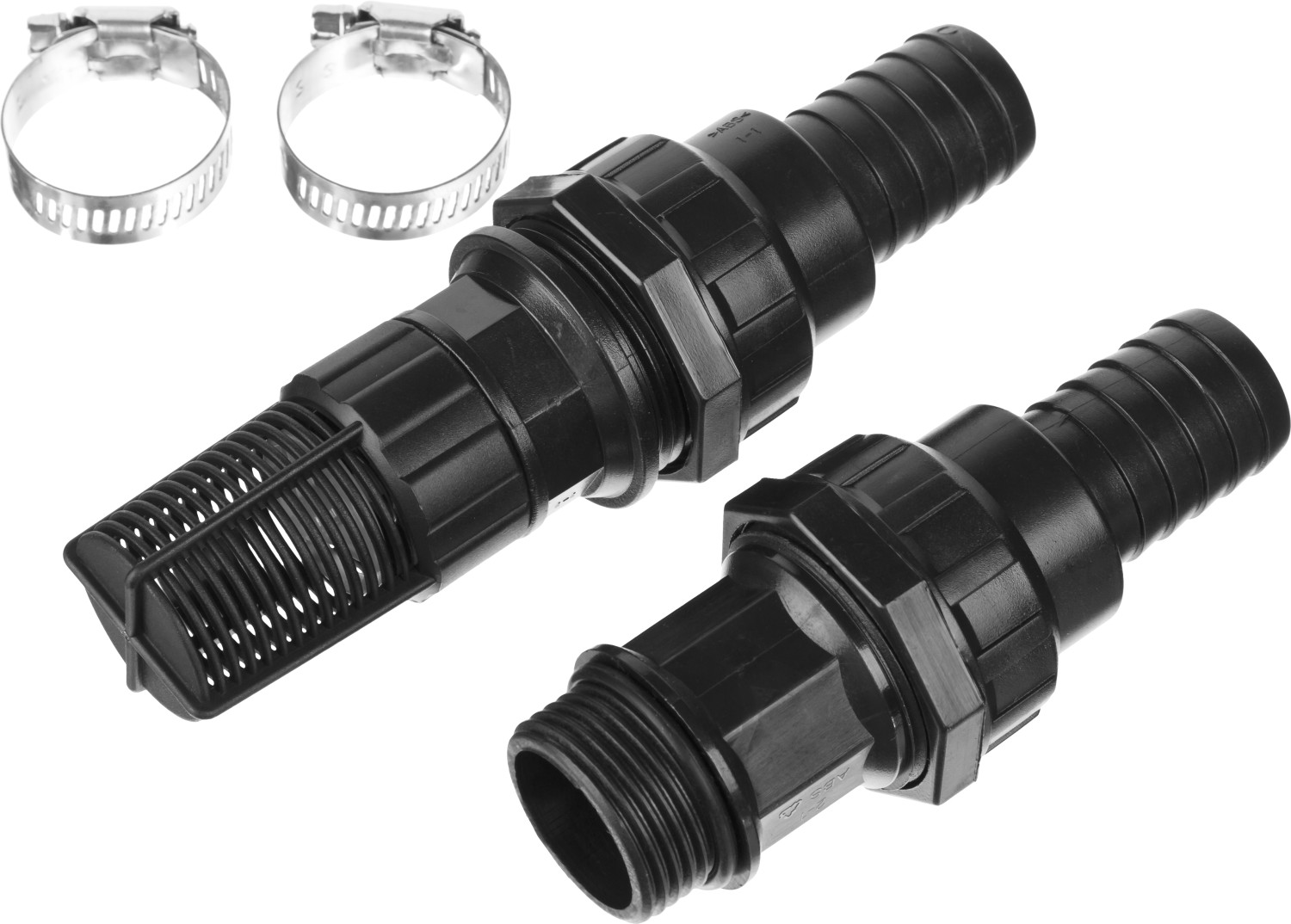 Набор для всасывающих шлангов:обратный клапан с фильтром,адаптер,два хомута