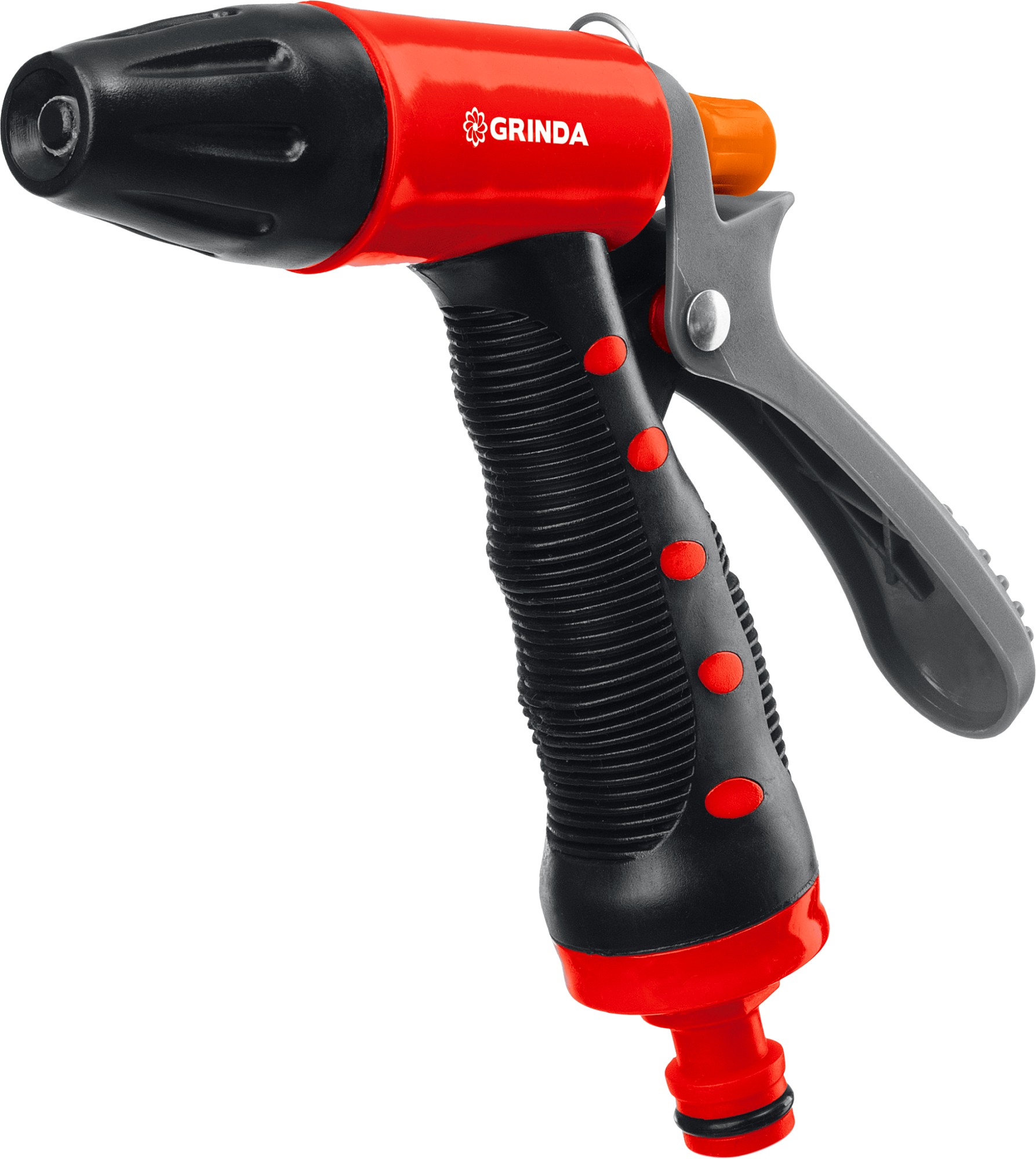 Пистолет поливочный,пластиковый   GRINDA T-R плавная регулировка,курок сзади,