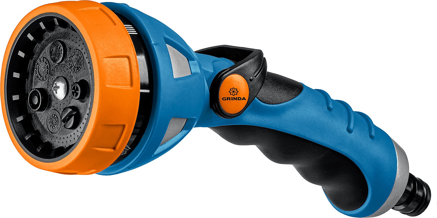 Grinda Proline,пистолет поливочный металличес.с tpr,7режимов