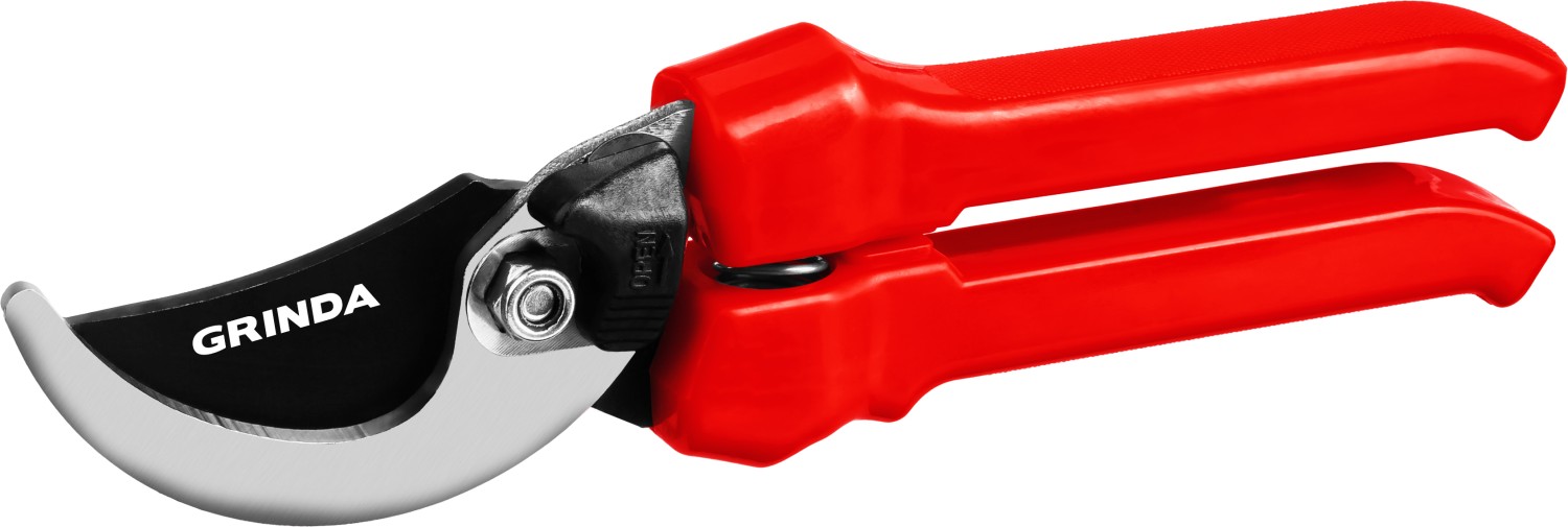 G-33 Секатор с пластик. рукоятками, плоскостной, 200мм, GRINDA