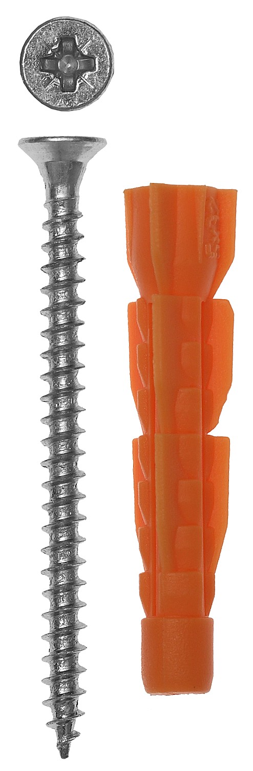 Дюбель универсальный с шурупом Зубр 6х52мм 8шт