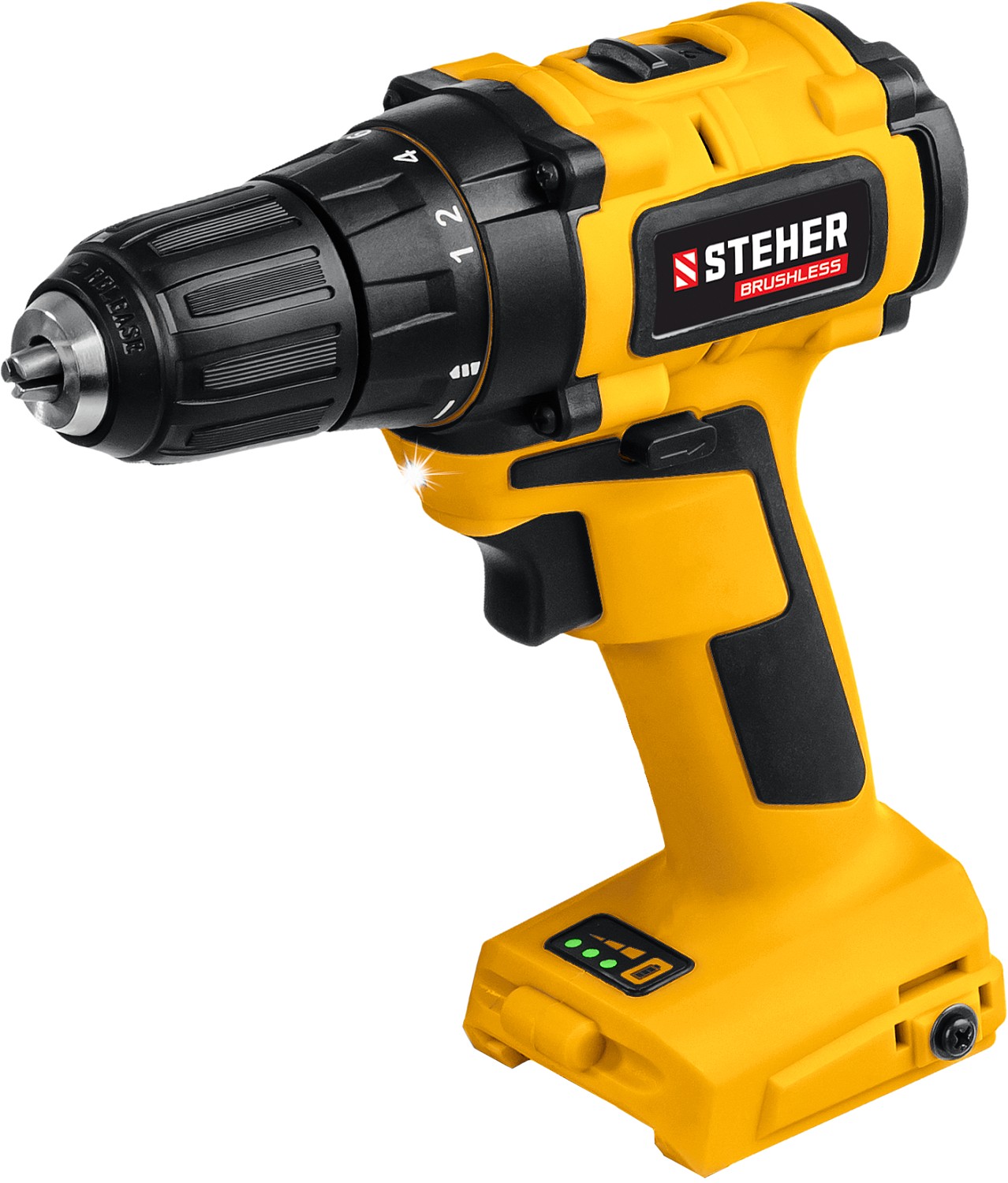 Дрель -шуруповерт бесщеточная STENER в кейсе.2АКБ (2ач) CDB-200-2