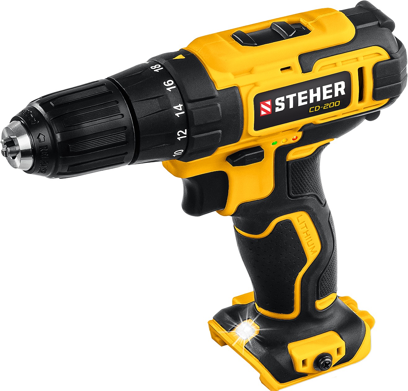 Дрель- Шуруповерт в кейсе STENER 20в,2АКБ (2АЧ) CD-200-2