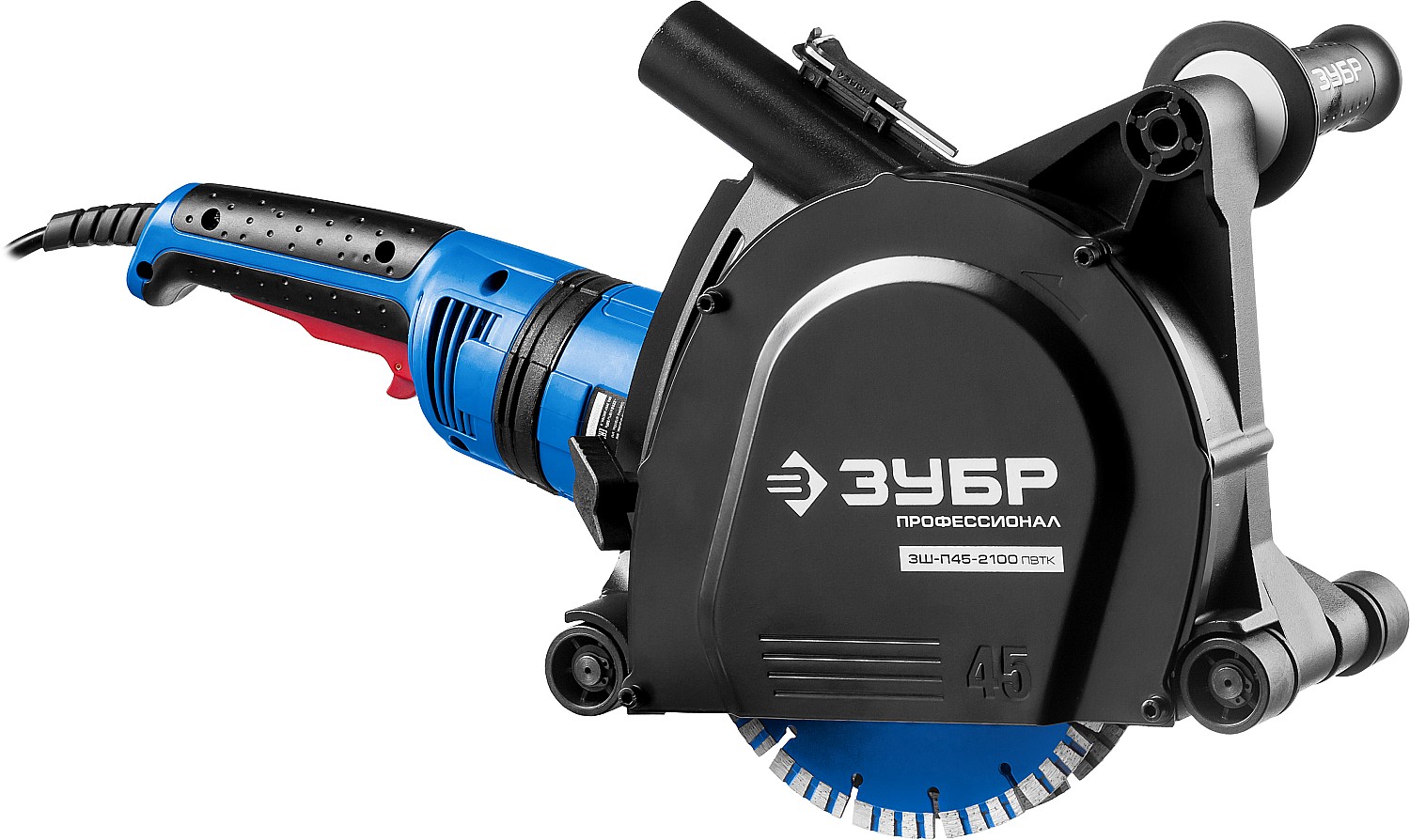 Штроборез (бороздодел)ЗУБР макс.глуб/ 45мм.180мм 2100Вт