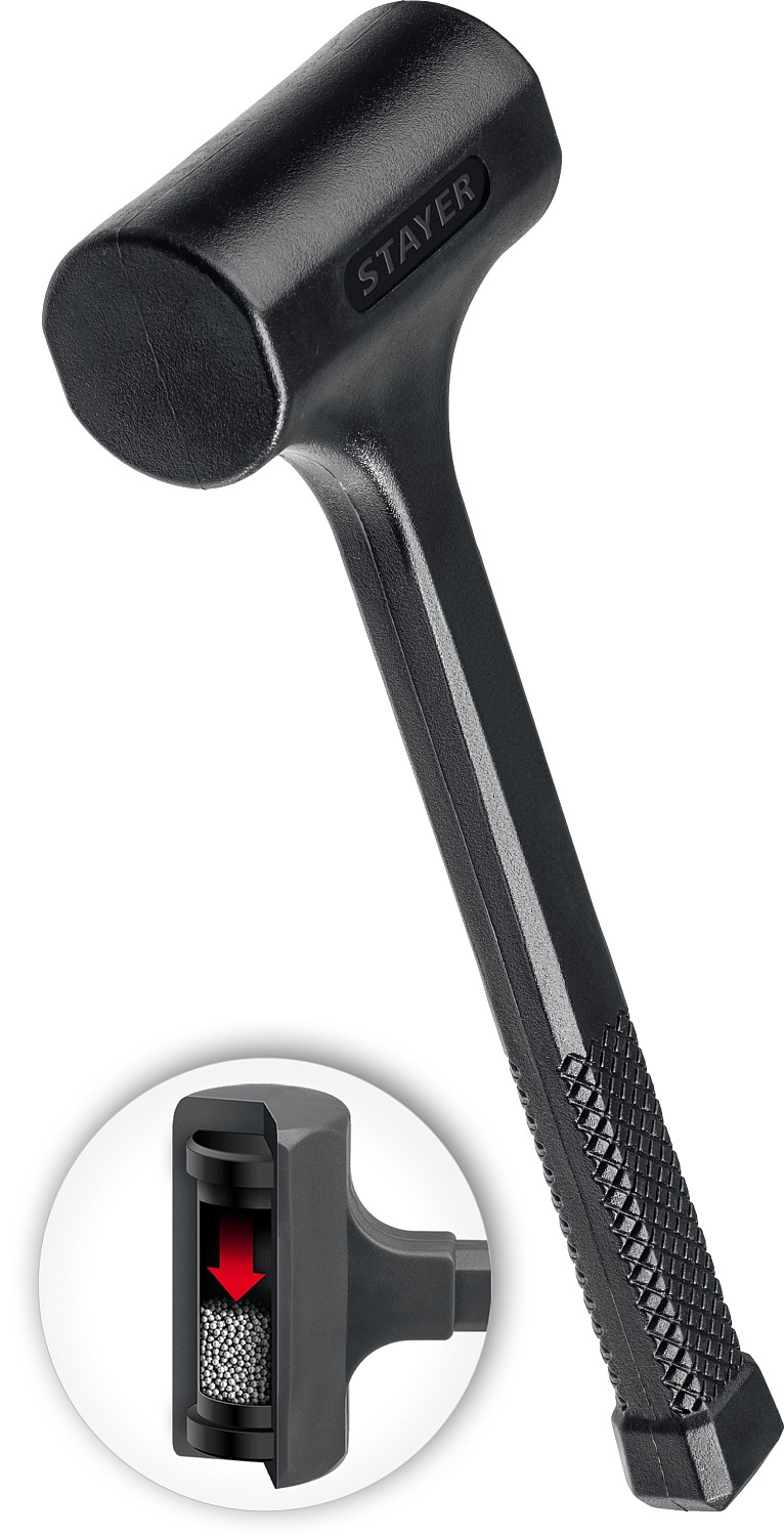 Молоток слесарный безынерционный 60мм,1350гр Stayer