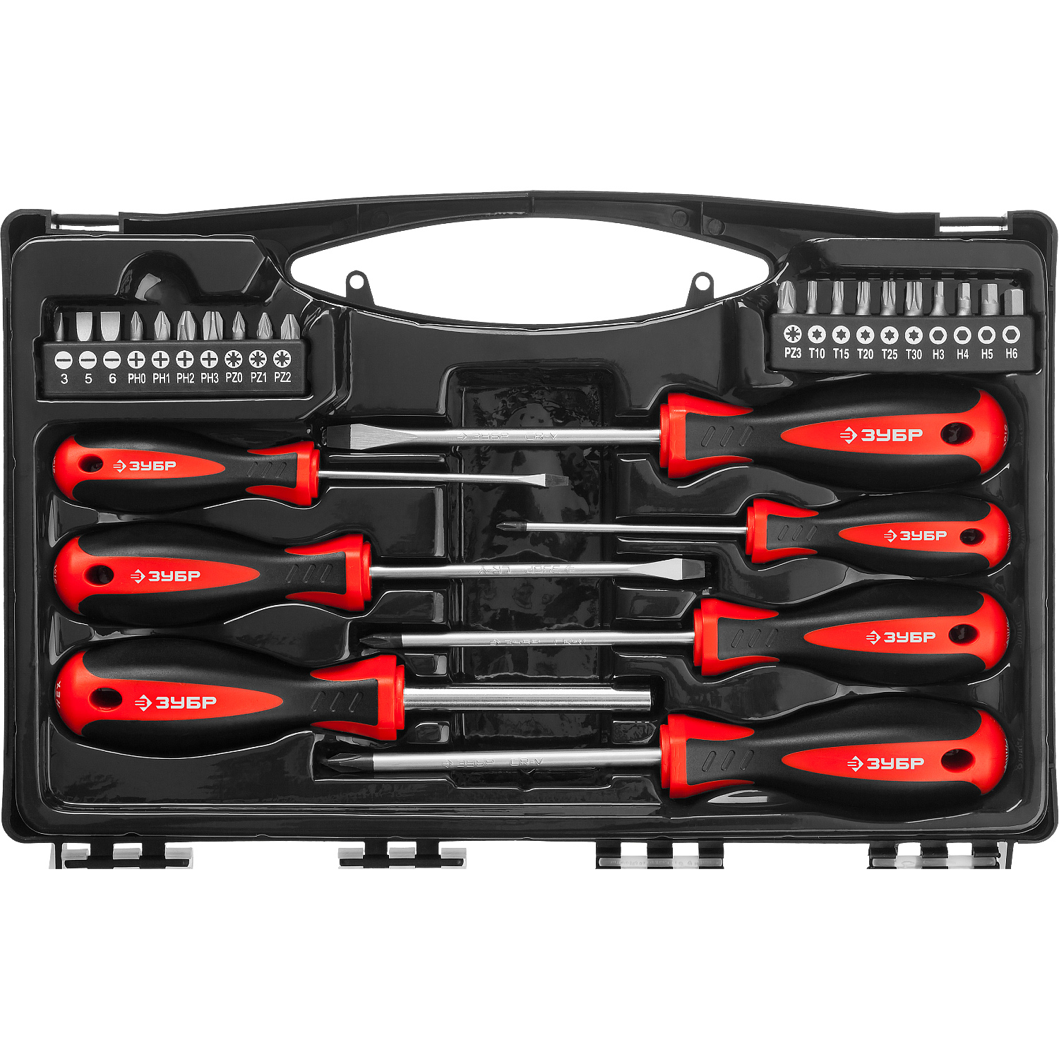 ЗУБР Универсал-27 27 предм., Набор отверток с насадками (25027)