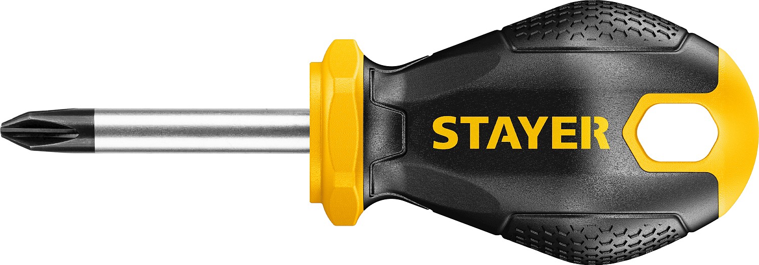 Отвертка столярная PH2*38 STAYER HERCULES