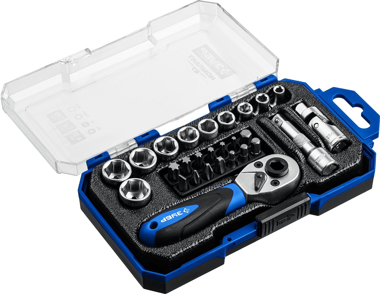 ЗУБР Компакт-27, 27 предм., Универсальный набор инструмента, Профессионал (27642-H27)