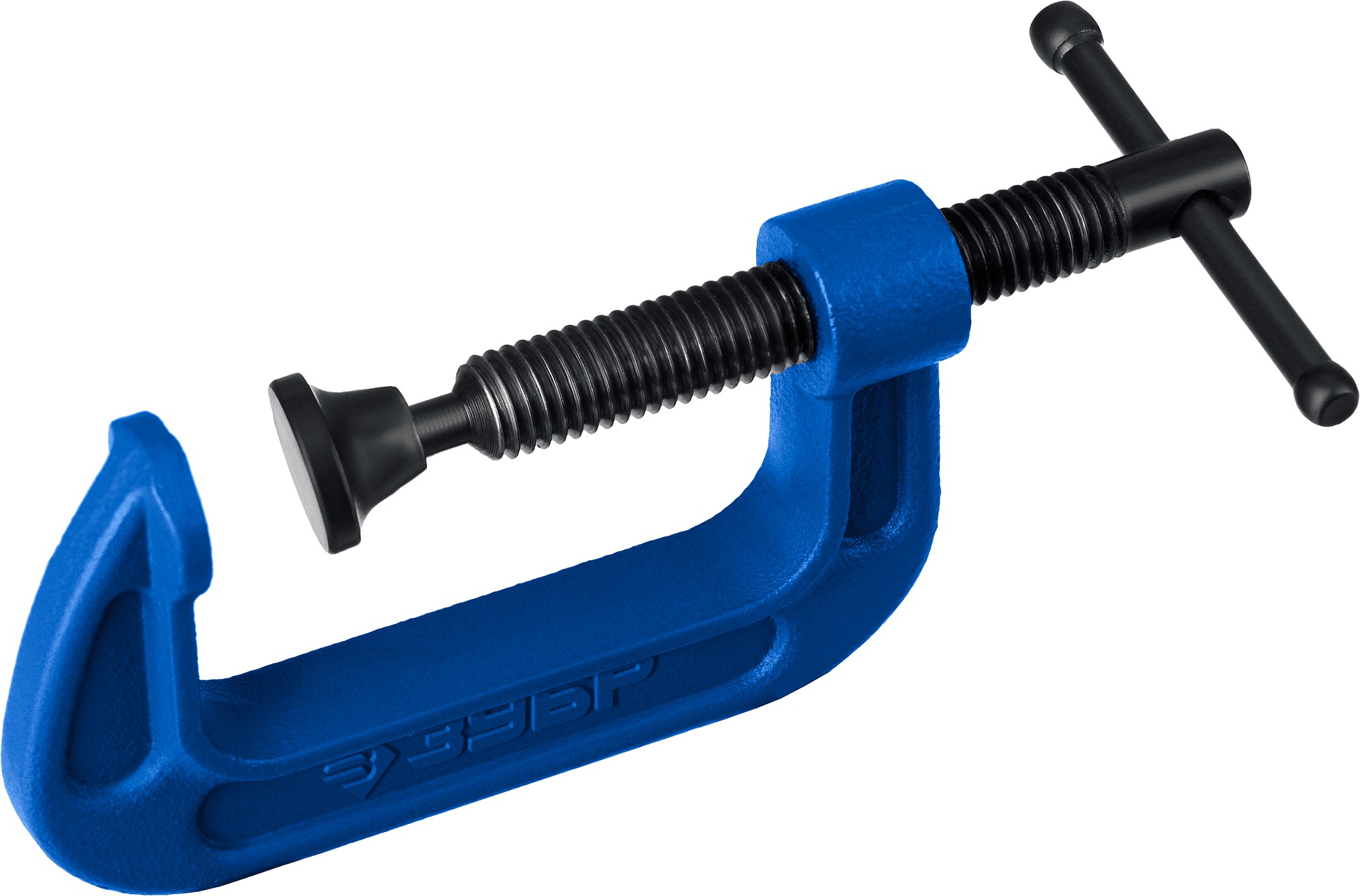 ЗУБР ПСС-50,50 мм,чугунная струбцина G-образная