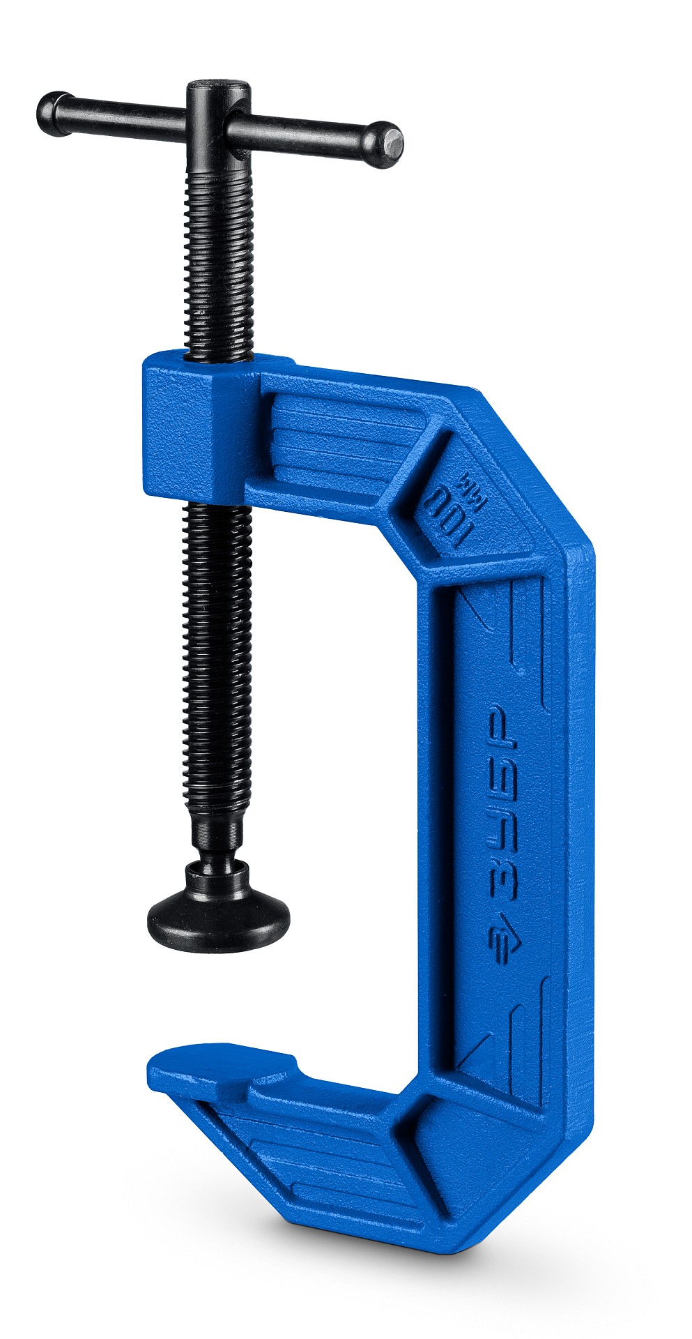 ЗУБР ПСС-100, 100 мм,чугунная струбцина G-образная