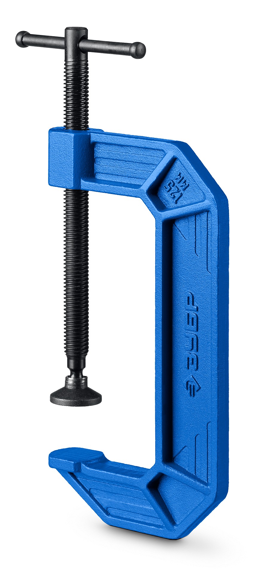 ЗУБР ПСС-125, 125 мм,чугунная струбцина G-образная