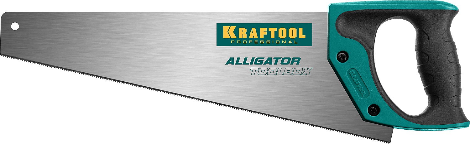 Ножовка (пила) ″Alligator TOOLBOX 13″ 350 мм, 13 TPI, специальный зуб, компактная, точный рез всех в