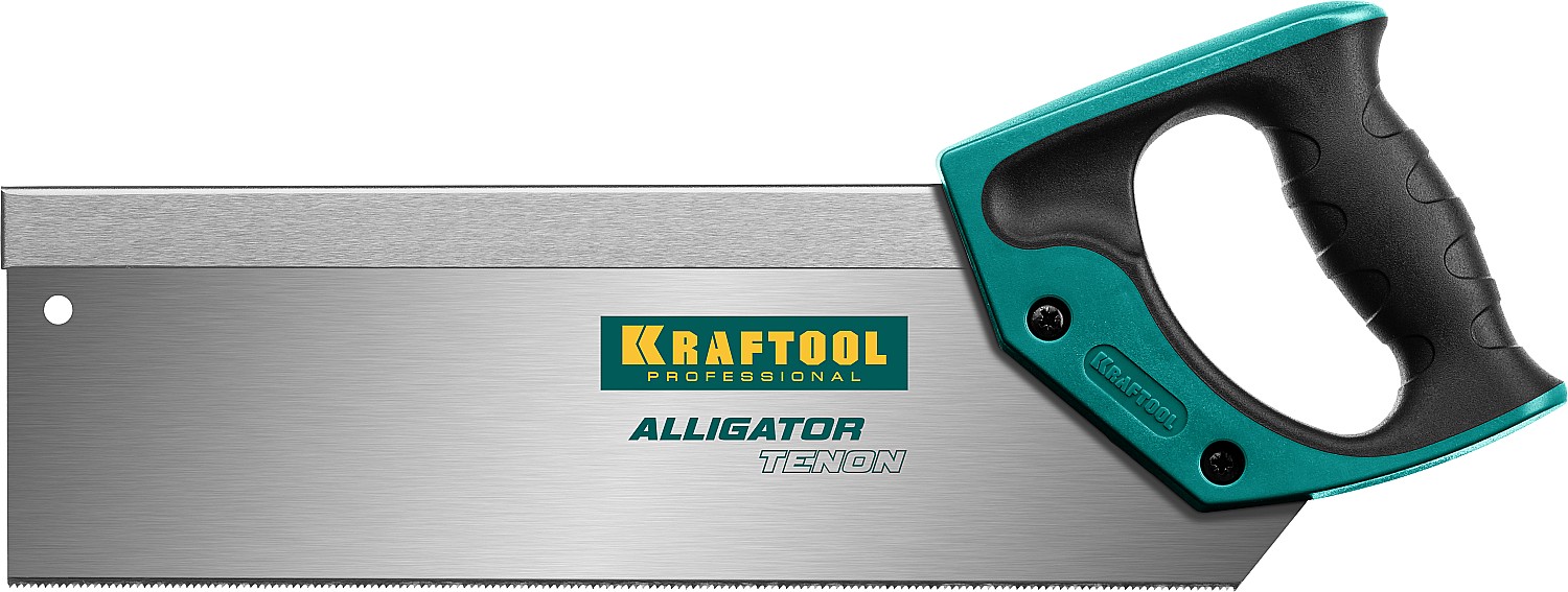 Ножовка с обушком для стусла (пила) KRAFTOOL ″Alligator TENON 15″, 14 /15 TPI, 300 мм, специальный з