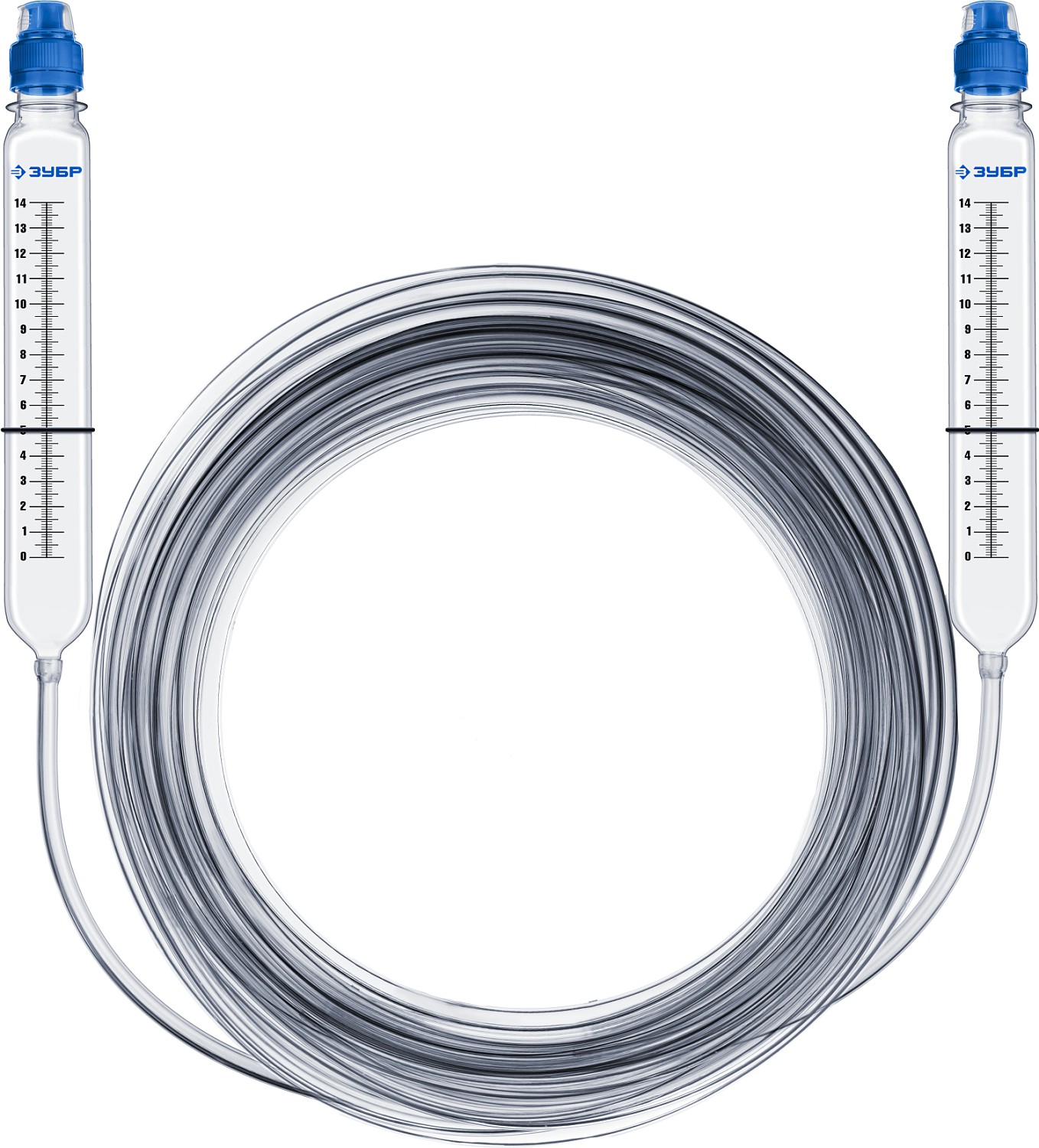 Гидроуровень с усиленными измерительными колбами Зубр профессионал 15м