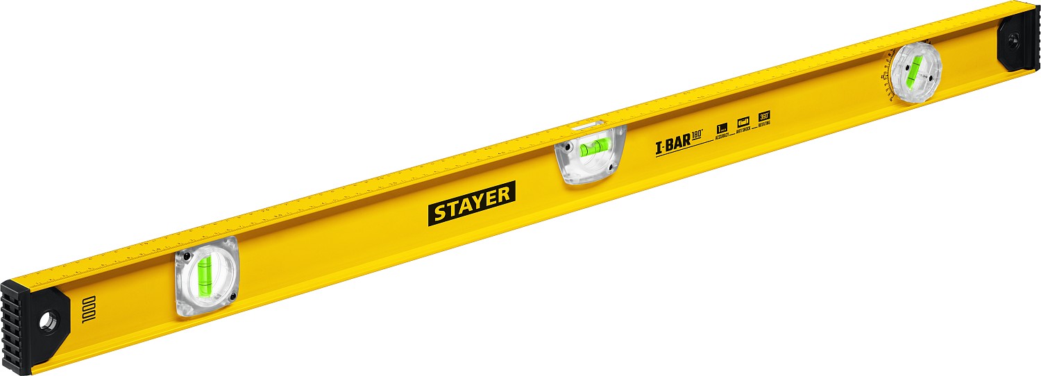 Уровень строительный I-BAR180 STAYER 1000мм
