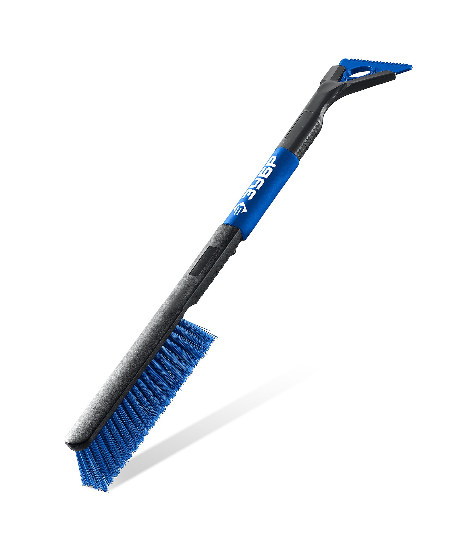 ЗУБР 610 мм, со скребком, автомобильная щетка-сметка