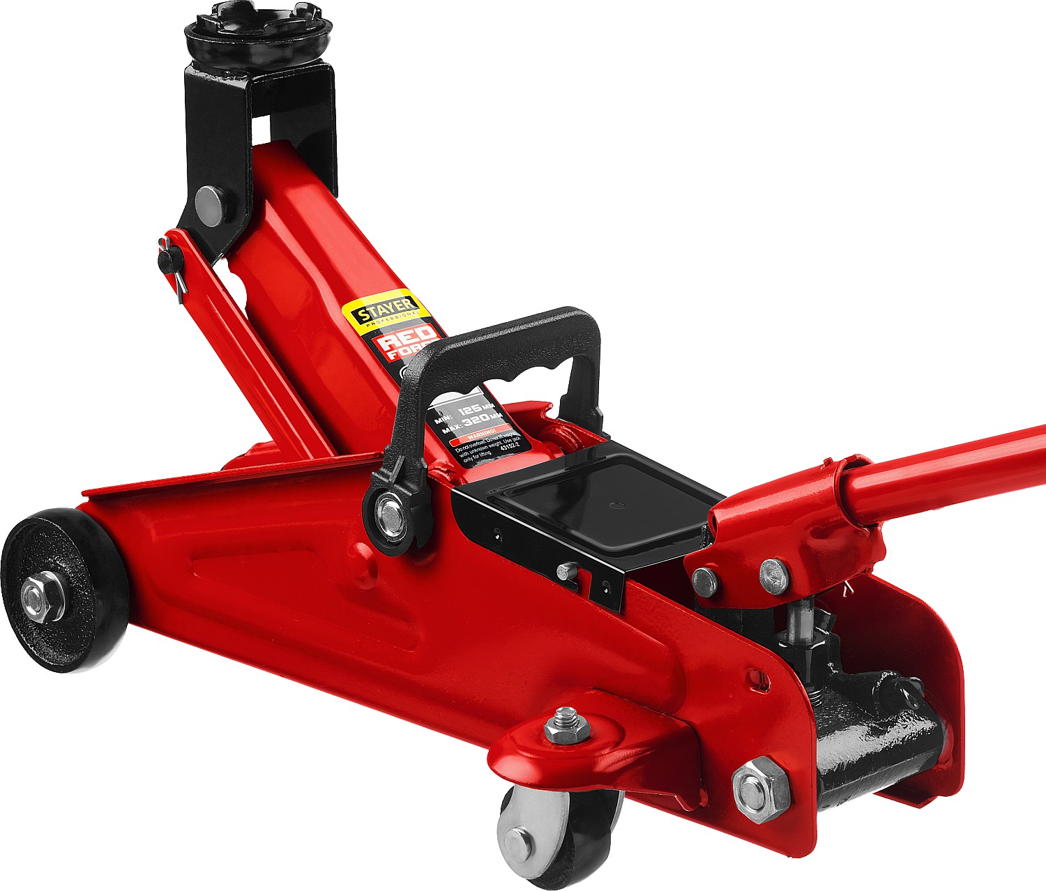 Подкатной домкрат для легковых автом. в кейсе STAYER R-22 2т 125-320мм