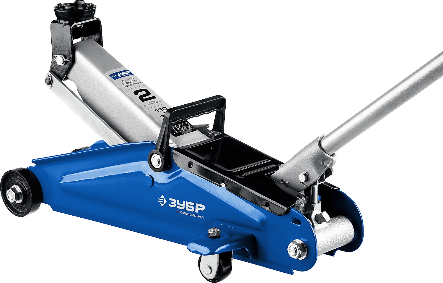 Подкатной домкрат с увелич.подъёмом. Т-50, 2Т, 130-380мм Зубр