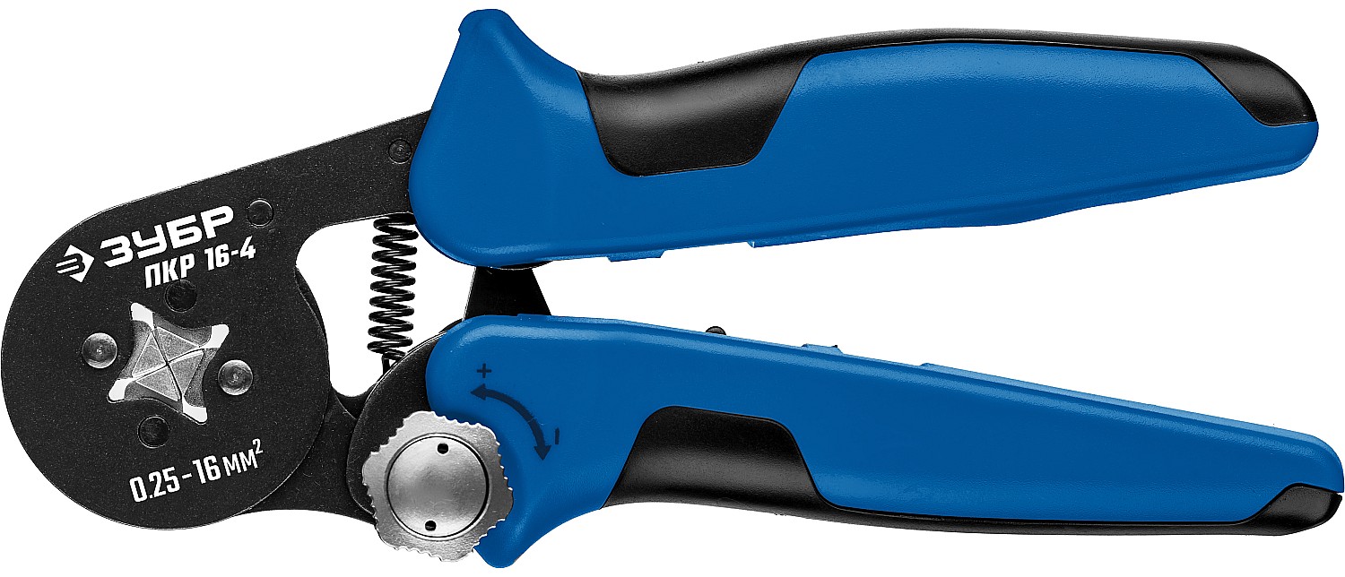 ЗУБР ПКР-16-4 0.25-16мм² с квадратным профилем для втулочных наконечников, Мультидиапазонные пресс-к