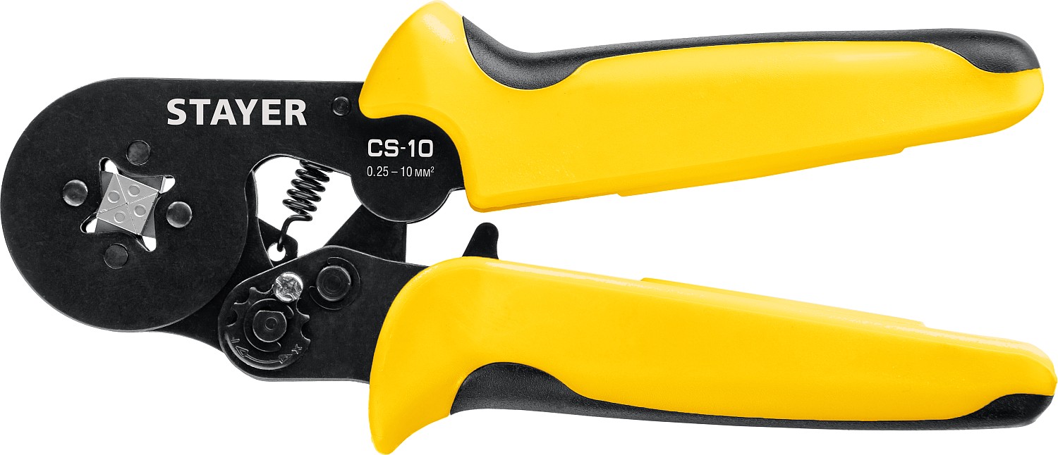 STAER Пресс-клещи д/втулочных наконечников 0,25-10мм,кв CS-10