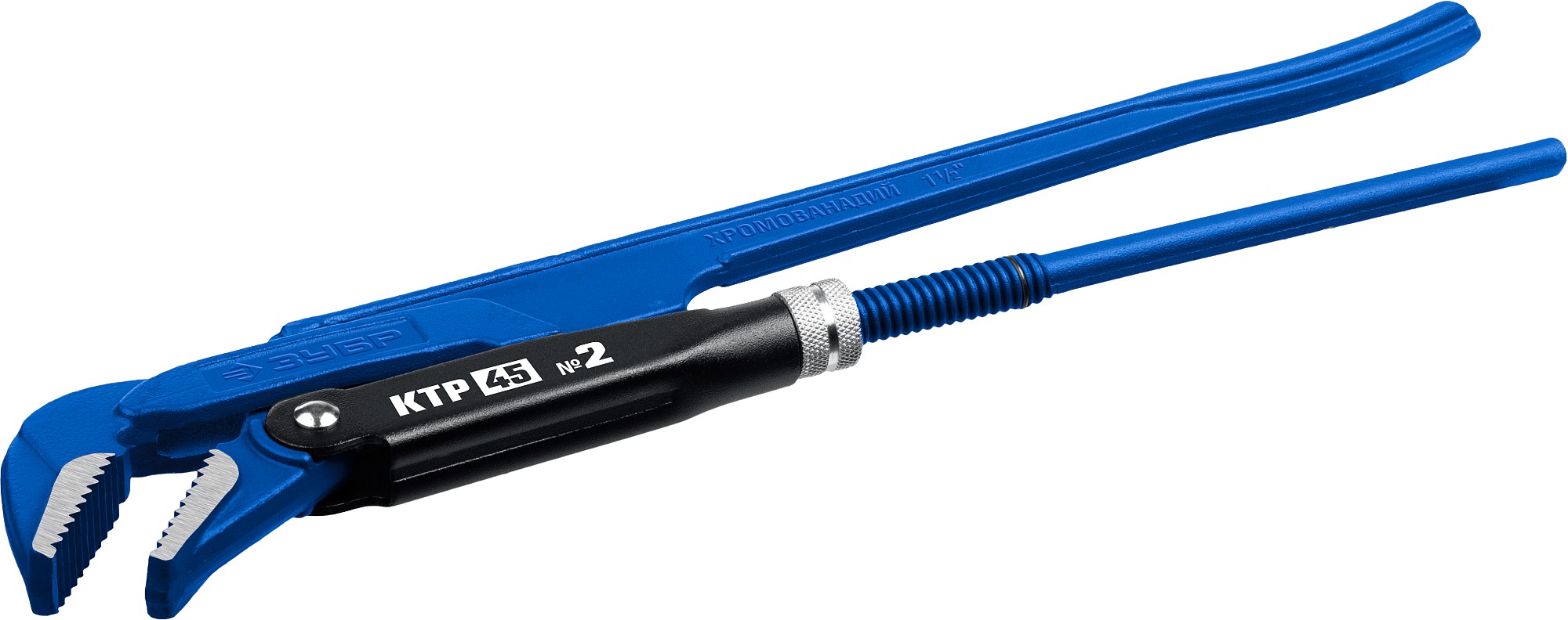 Ключ трубный рычажный КТР-45, №2, 1,5", 440мм  Зубр