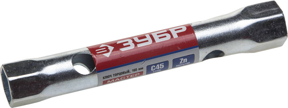 Ключ торцовый ЗУБР ″Мастер″, трубчатый двухсторонний, прямой, 12х13мм