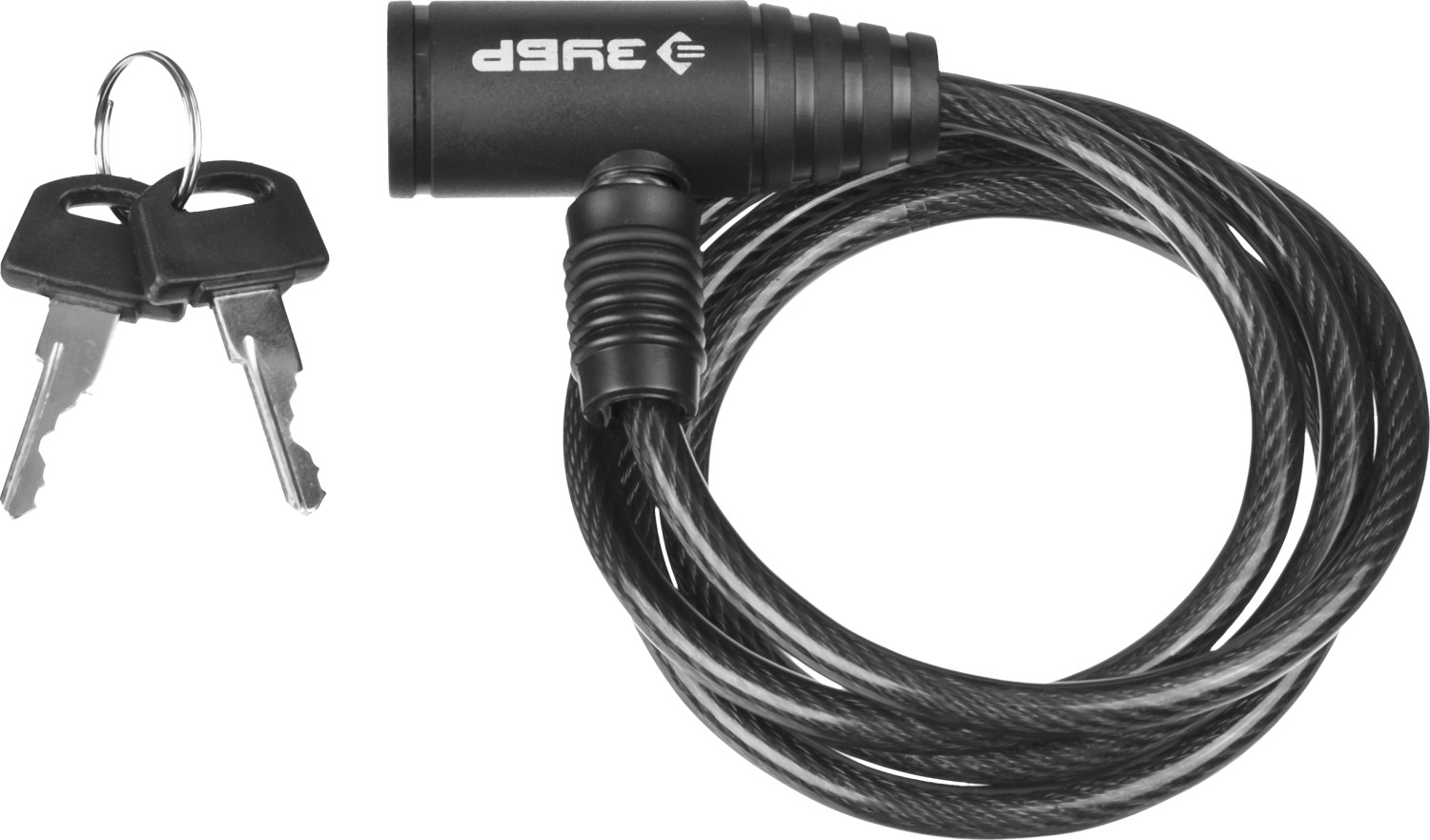 Замок ЗУБР СТАНДАРТ троссовый, кодовый, с неизменяемым кодом, длина троса-1200мм, d 6мм