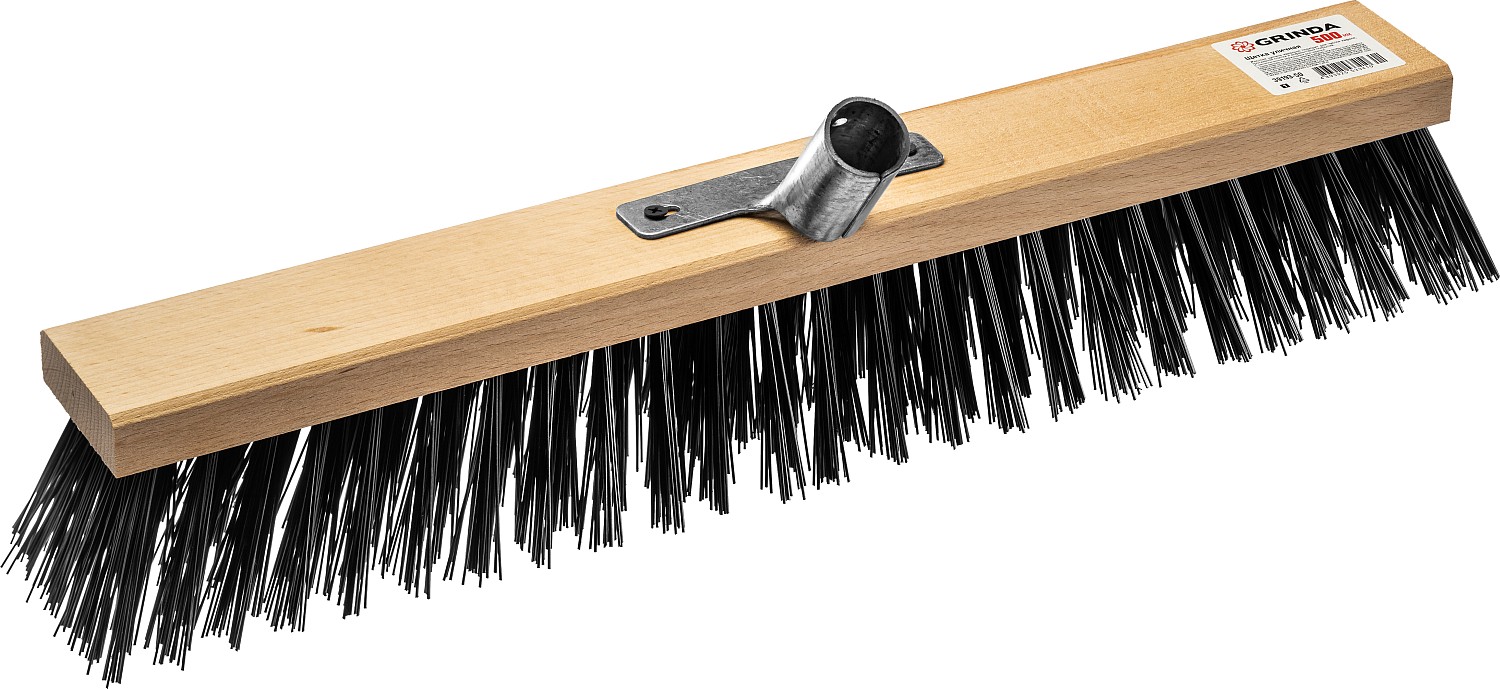 Щетка уличная жесткая 50см с метал.держателем.GRINDA (без черенка)
