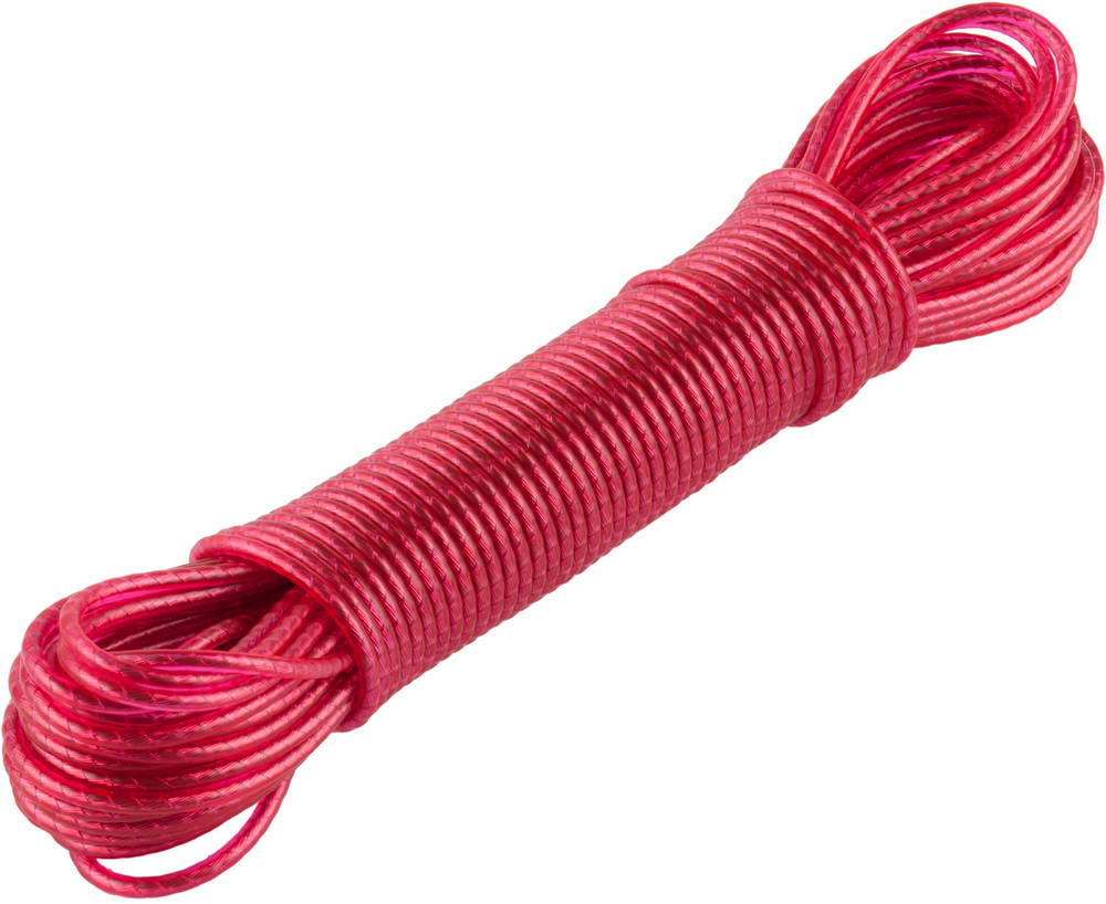 Бельевой шнур,пласт.оплетка,стал,сердцевина 15м