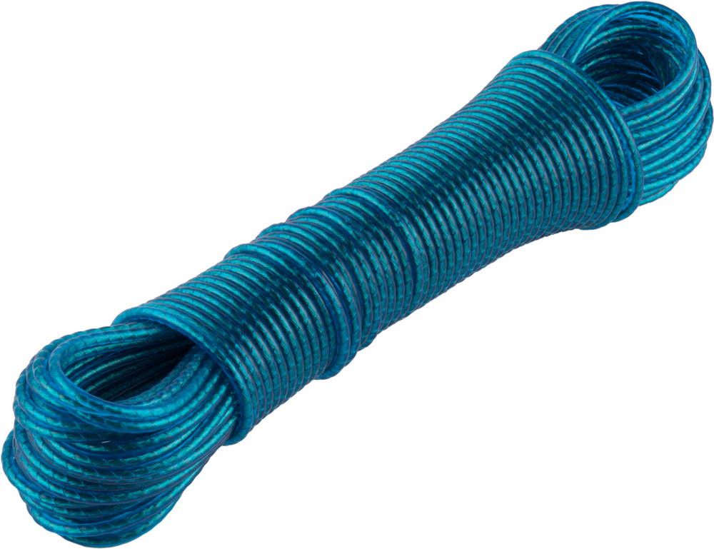 Шнур бельевой,пласт..оплетка,стал.сердцевина 20м