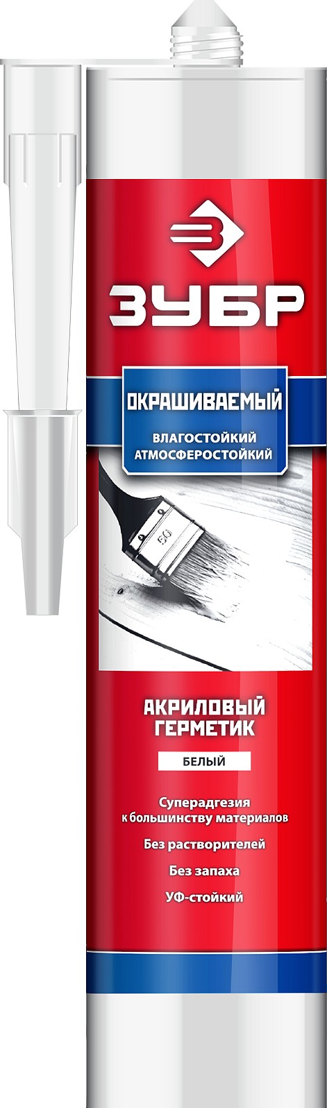 Герметик акриловый белый,универсальный Зубр