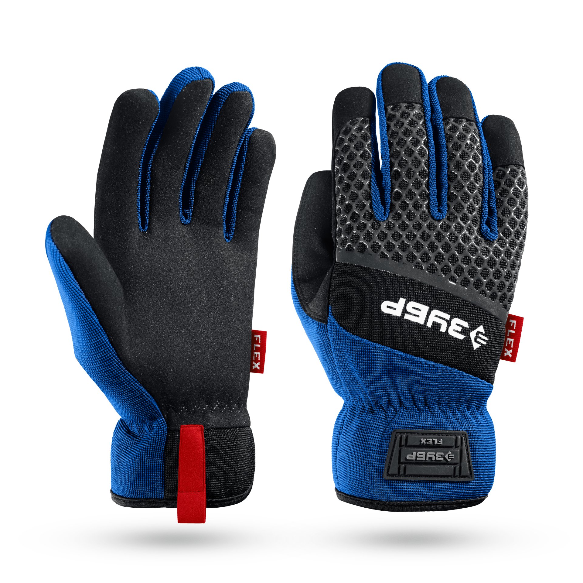 Перчатки синие проф комбинированные для раб с сенсорным экраном ЗУБР 11477-L