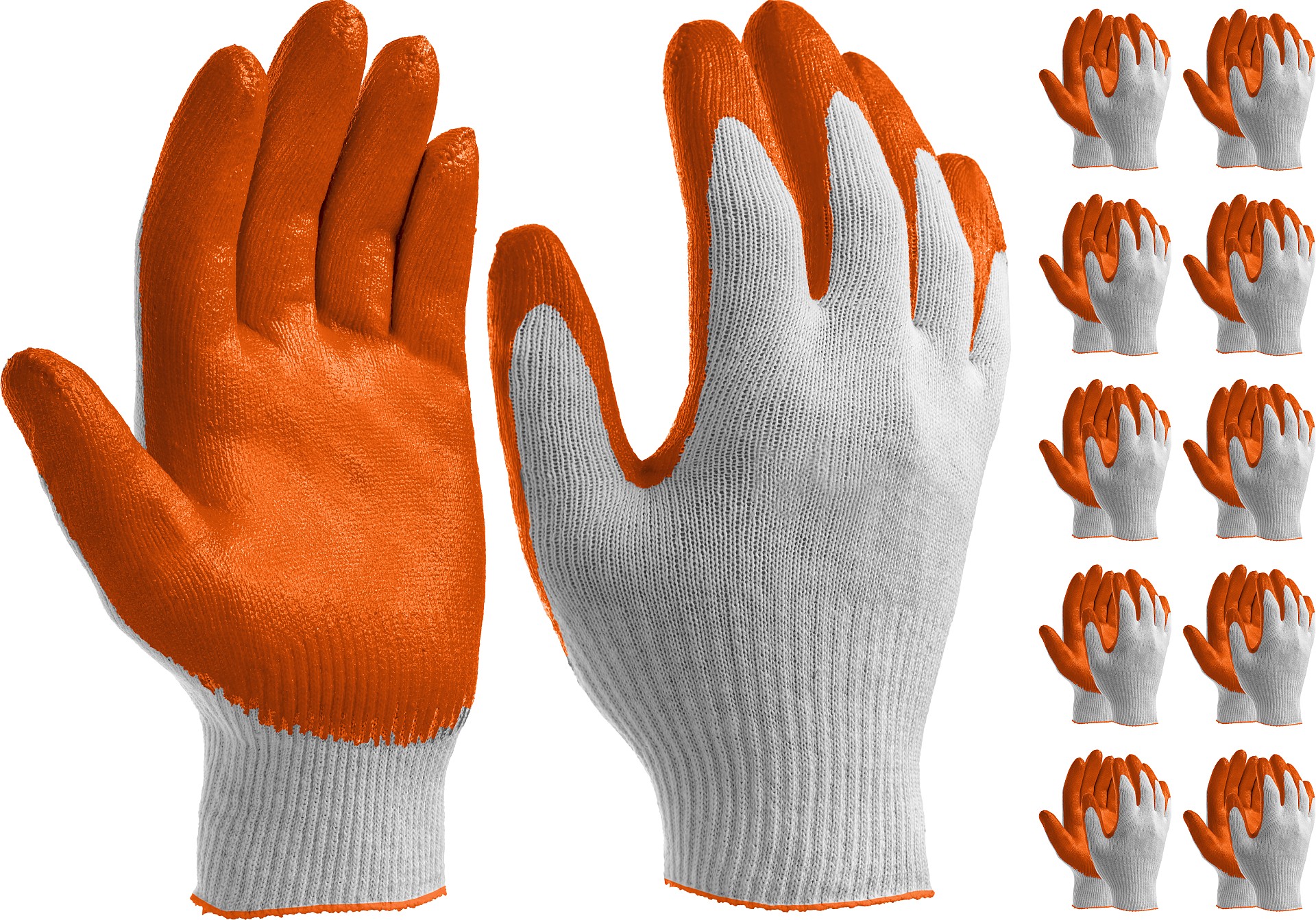 Перчатки с одинарным обливом (оранж) Stayer