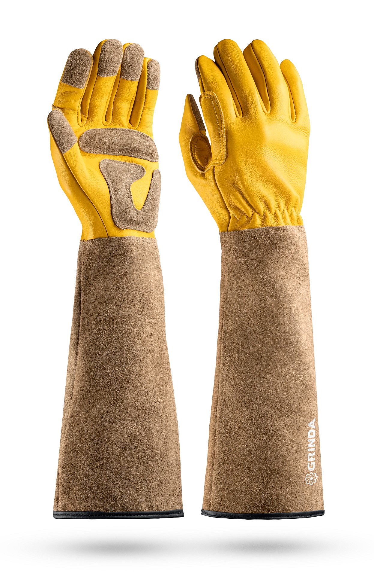 GRINDA перчатки садовые кожаные д/колючих кустарников